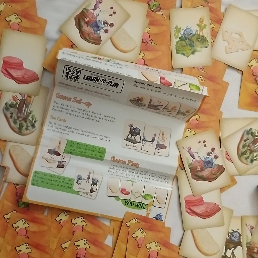 Hoagie A Goofy Kitchen Adventure Build A Sandwich Card Game COMPLETE - Picture 9 of 17